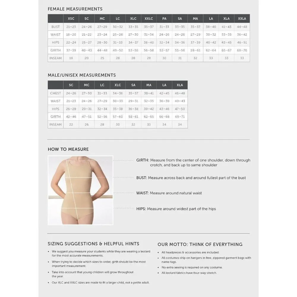 Revolution Dancewear 0417 Womens M Dance Black One Piece Competition Theatre